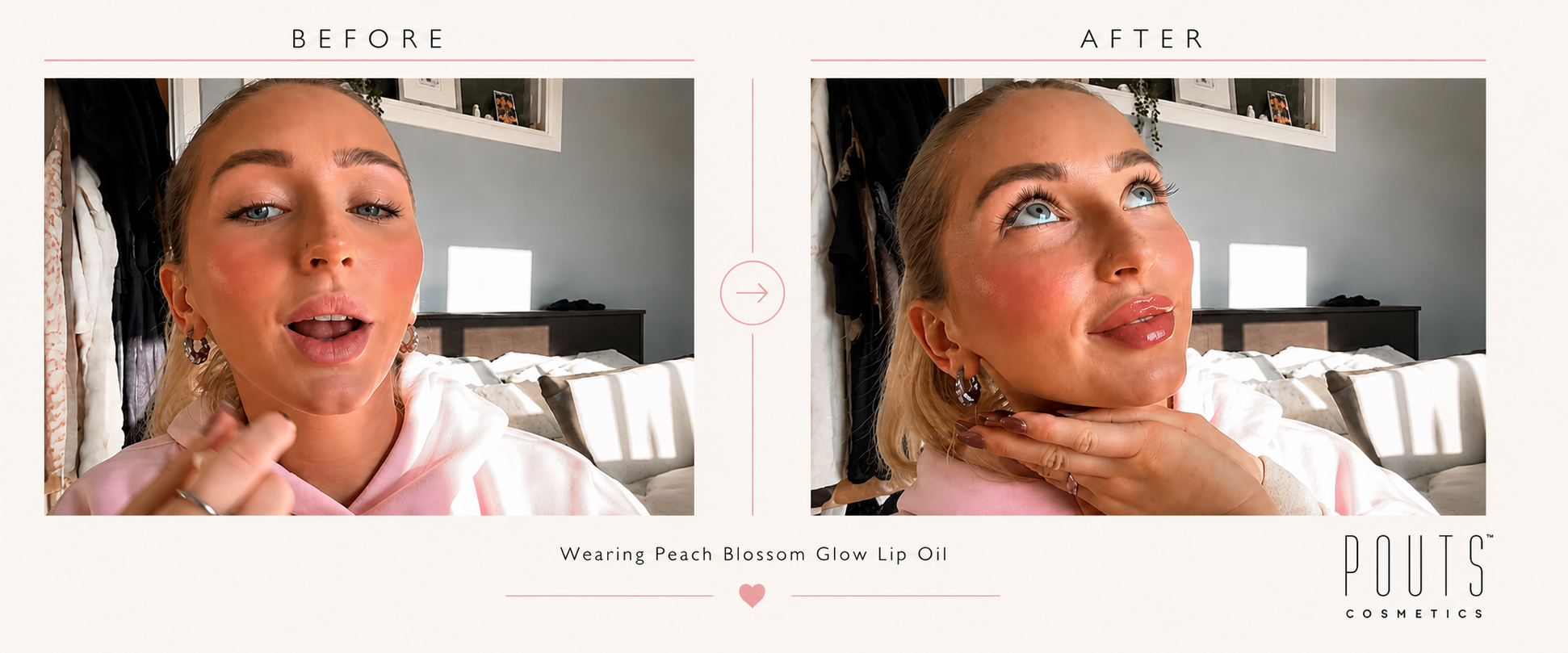 Peach Blossom Glow Lip Oil glow result banner