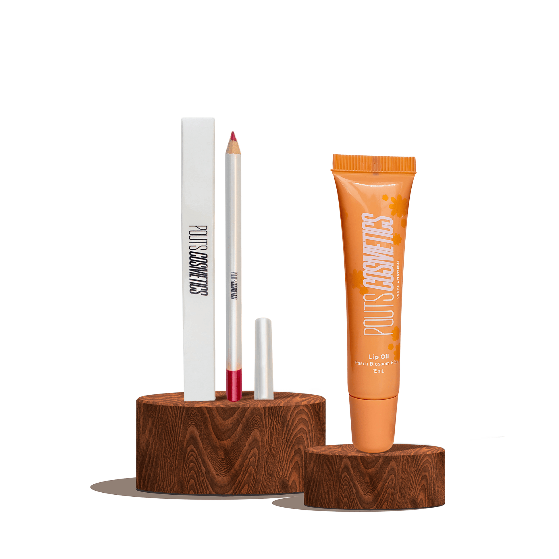 Peach Blossom Lip Gloss + Lip Pencil - Pouts